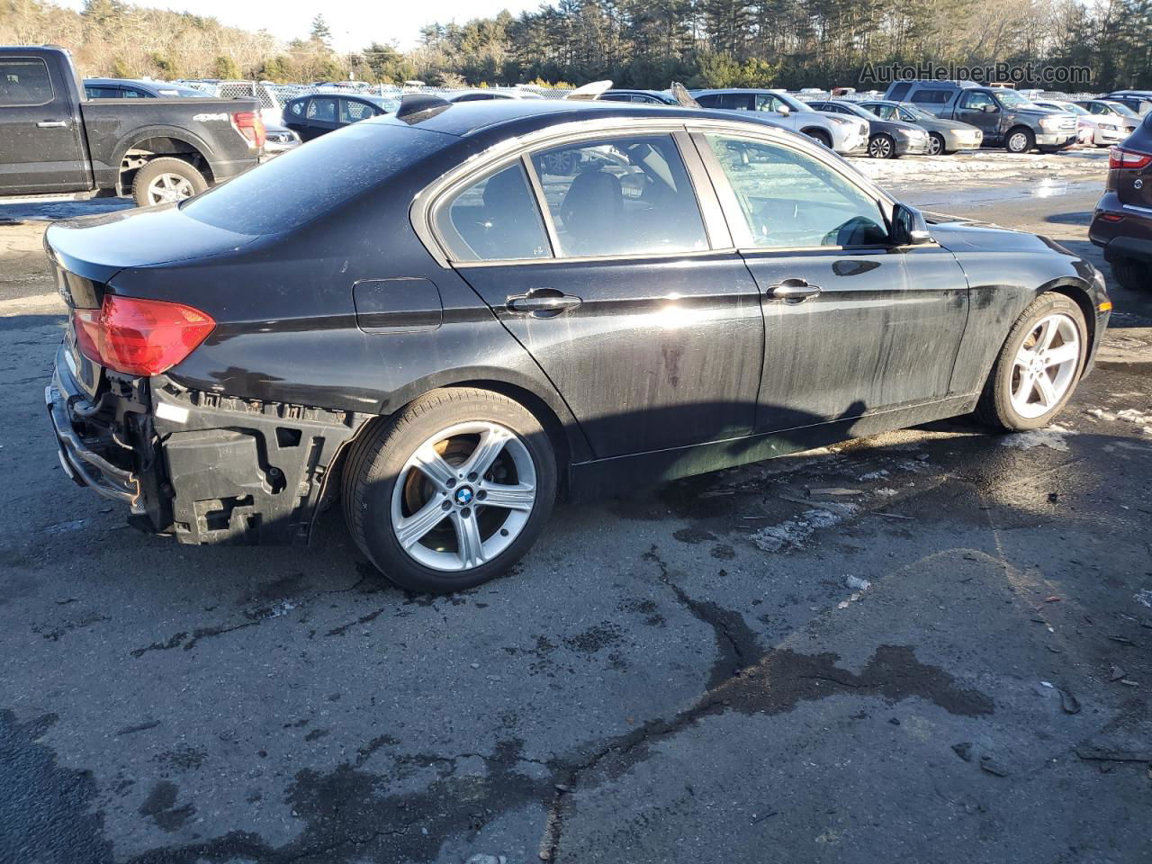 2014 Bmw 320 I Xdrive Black vin: WBA3C3G56ENR25039