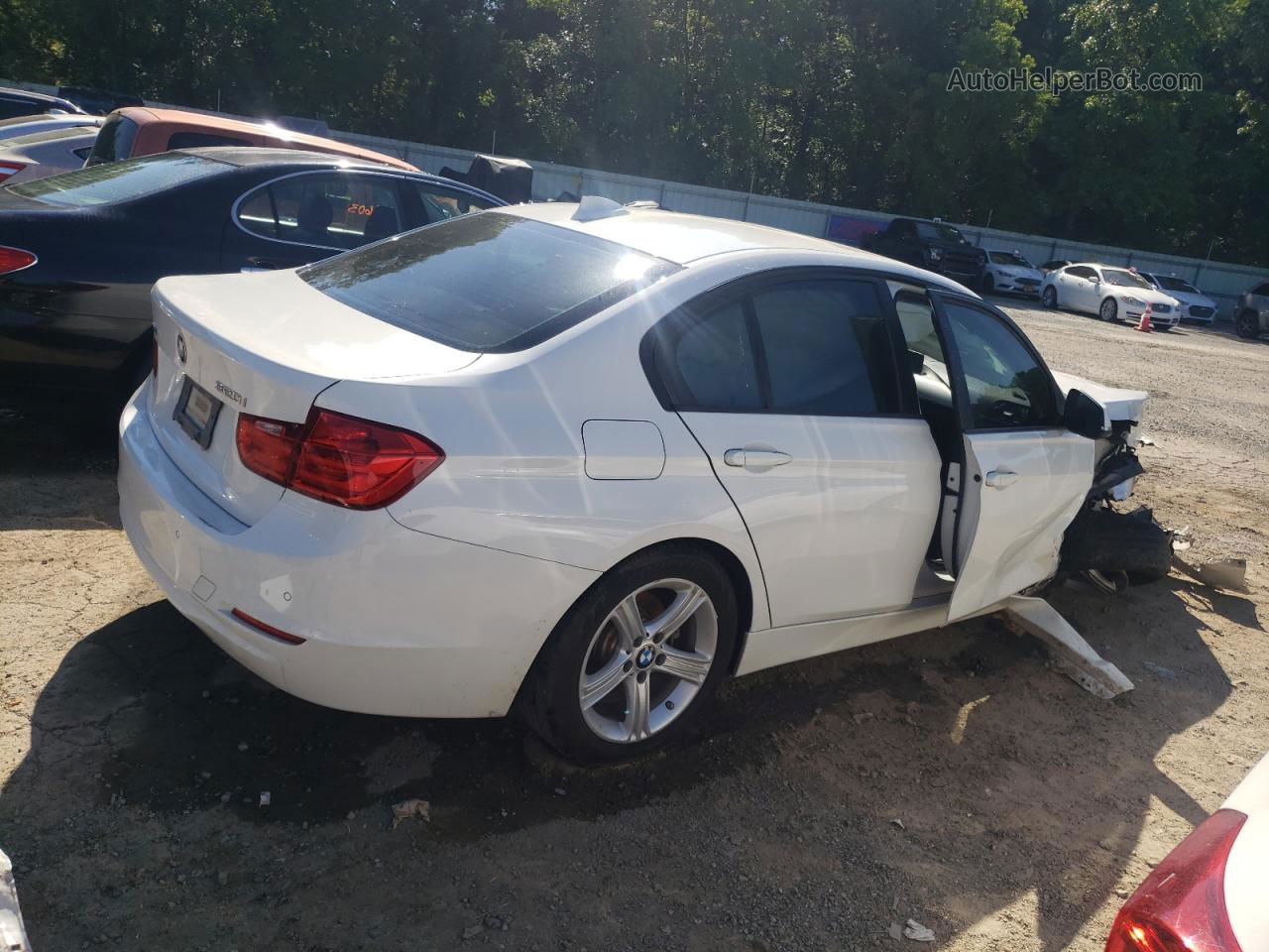 2015 Bmw 320 I Xdrive White vin: WBA3C3G56FNS76716