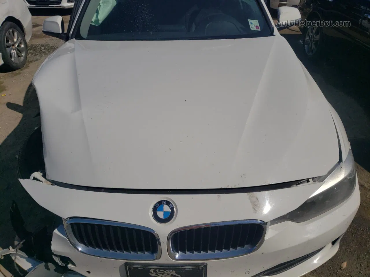 2015 Bmw 320 I Xdrive White vin: WBA3C3G56FNS76716