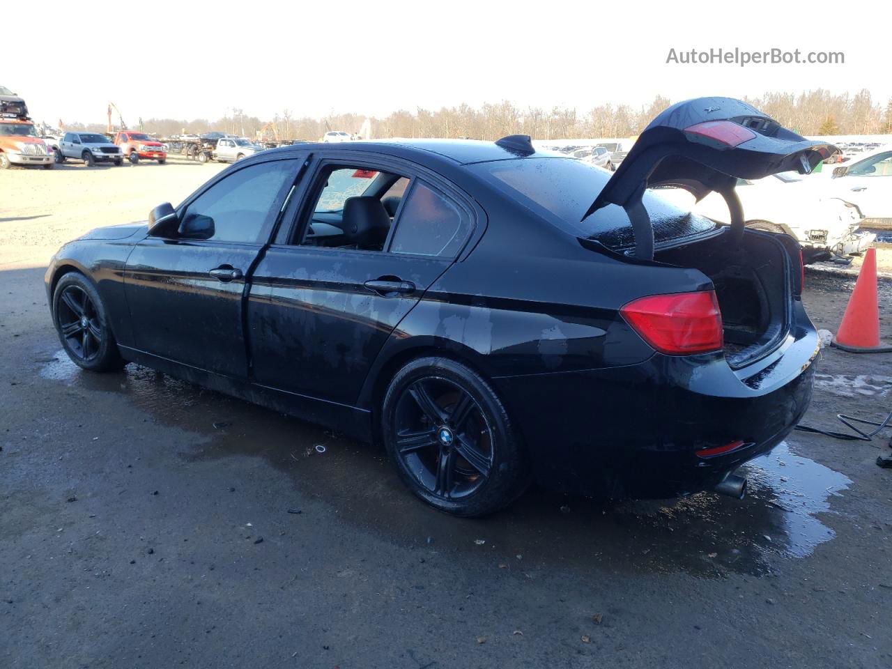 2014 Bmw 320 I Xdrive Black vin: WBA3C3G57ENS70387