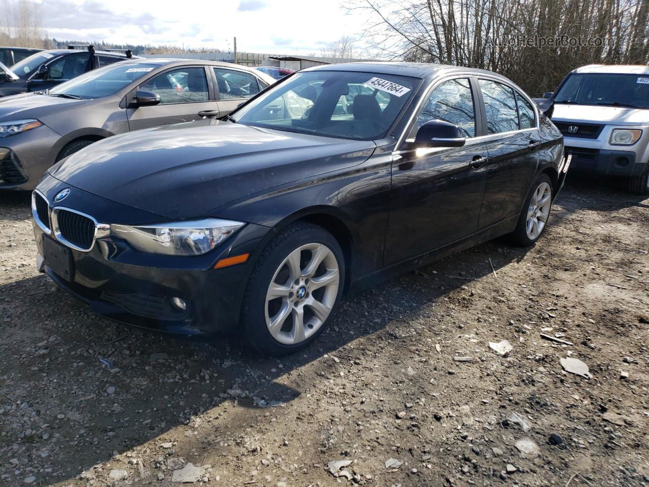 2015 Bmw 320 I Xdrive Black vin: WBA3C3G57FNT53576