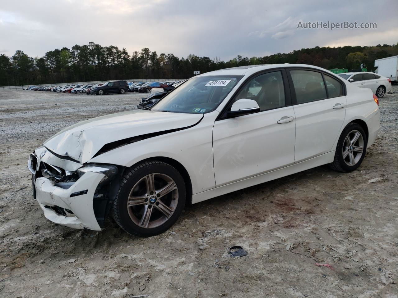 2014 Bmw 320 I Xdrive White vin: WBA3C3G58ENS67742