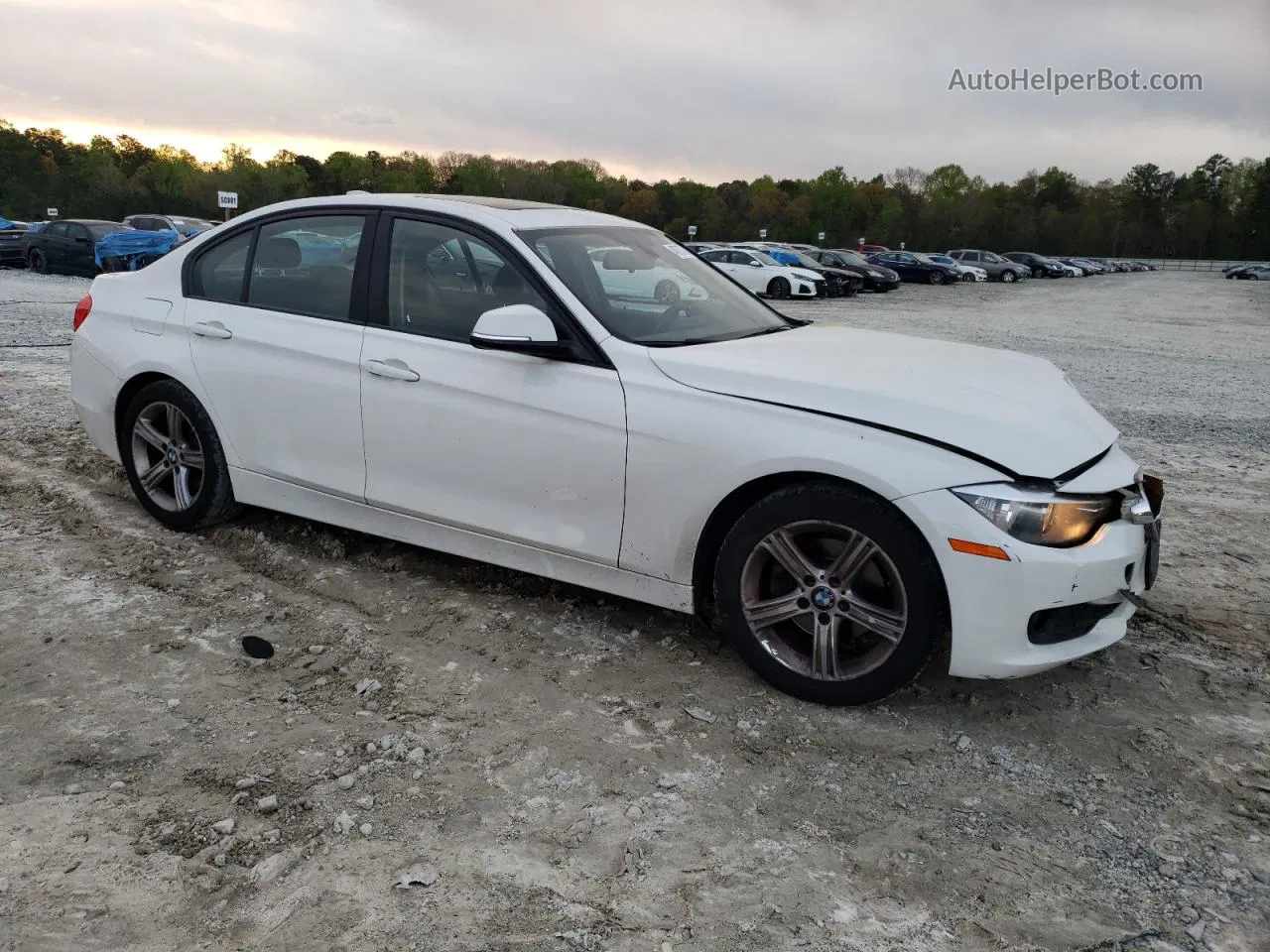 2014 Bmw 320 I Xdrive White vin: WBA3C3G58ENS67742