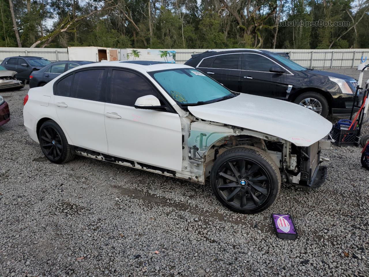 2015 Bmw 320 I Xdrive White vin: WBA3C3G59FNT53062