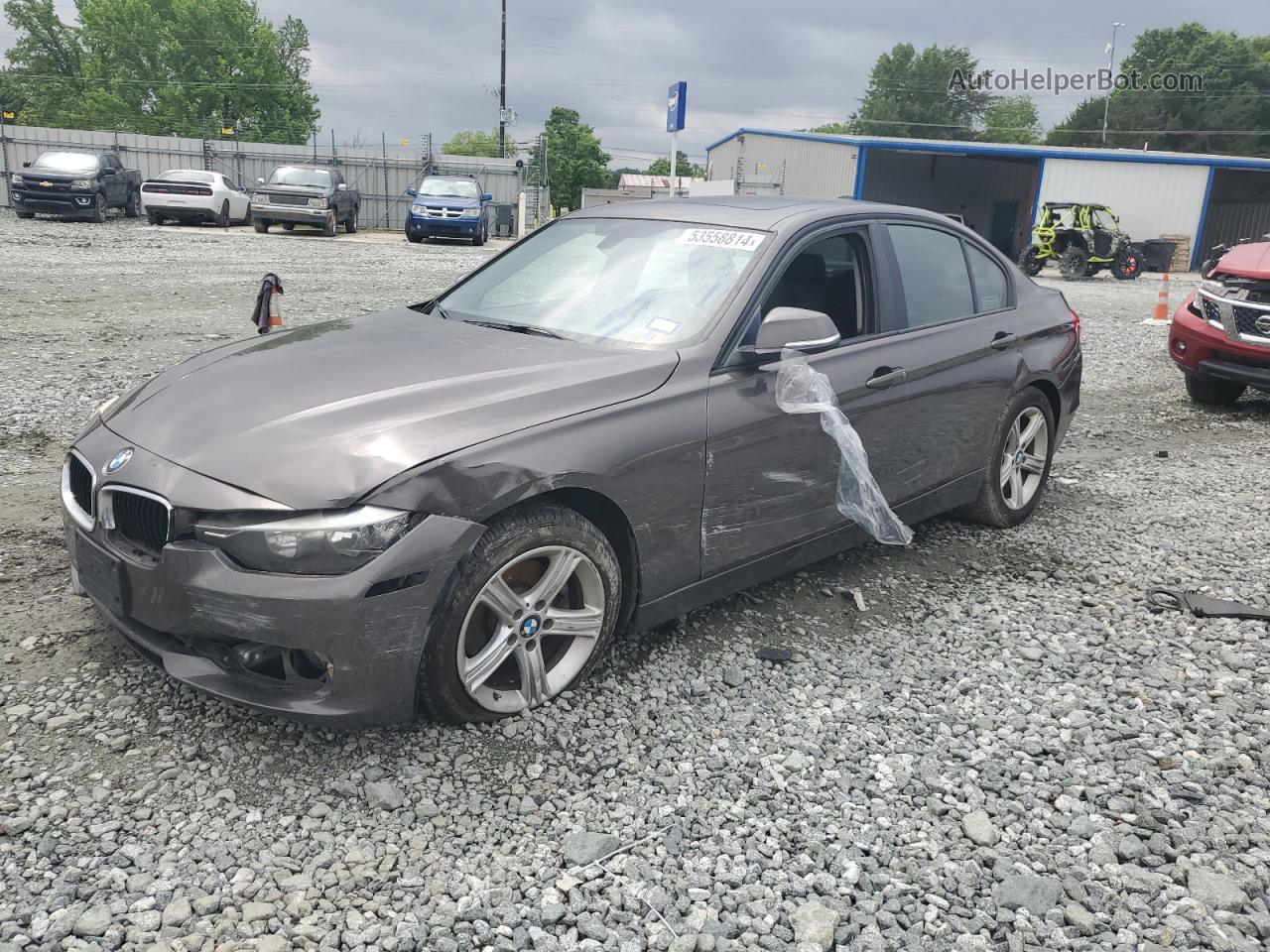 2014 Bmw 320 I Xdrive Gray vin: WBA3C3G5XENS69489