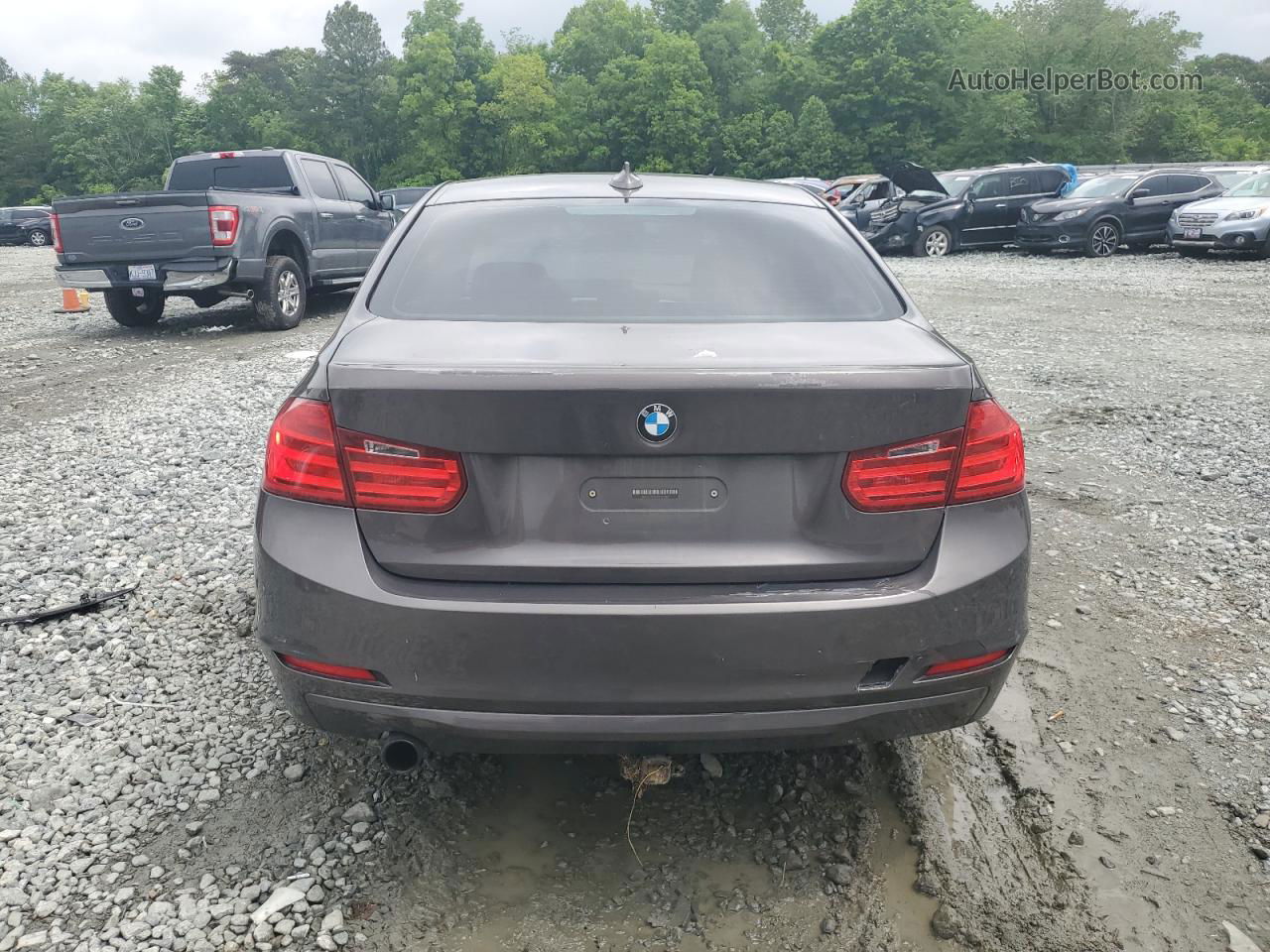 2014 Bmw 320 I Xdrive Gray vin: WBA3C3G5XENS69489