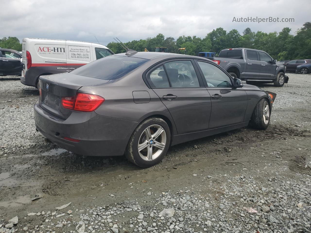 2014 Bmw 320 I Xdrive Gray vin: WBA3C3G5XENS69489