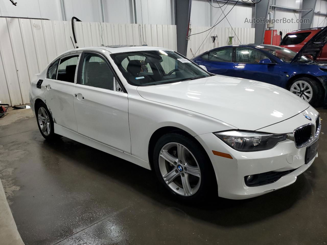 2014 Bmw 320 I Xdrive White vin: WBA3C3G5XENS72294