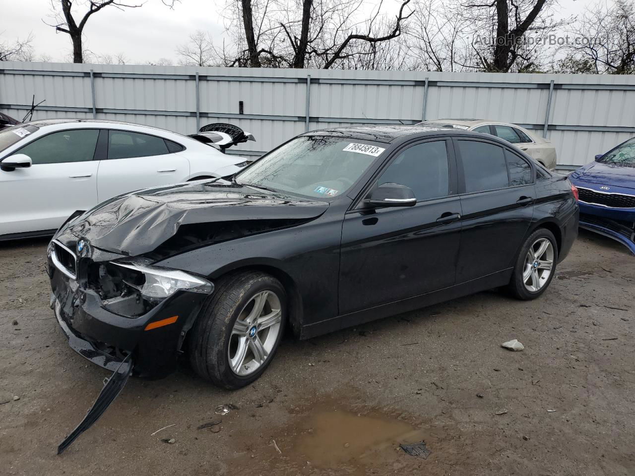 2015 Bmw 320 I Xdrive Black vin: WBA3C3G5XFNS73561