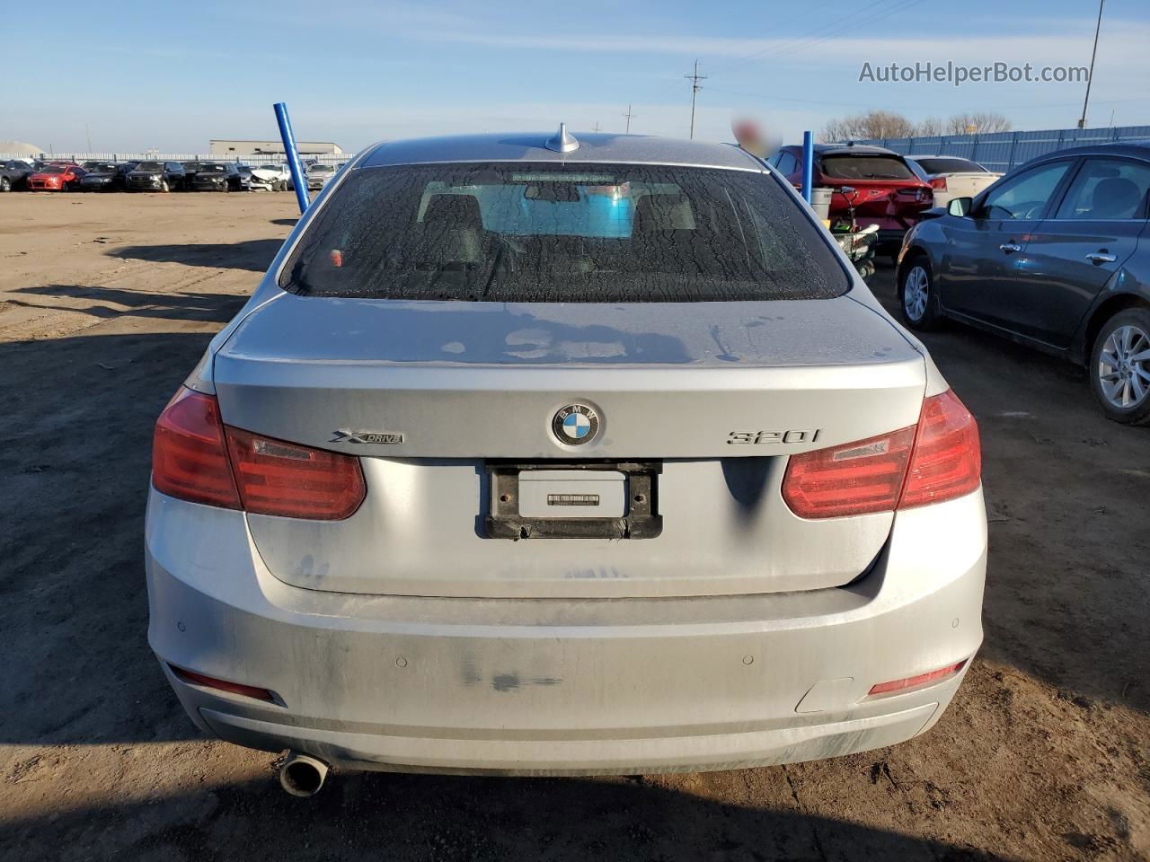 2015 Bmw 320 I Xdrive Silver vin: WBA3C3G5XFNS73754