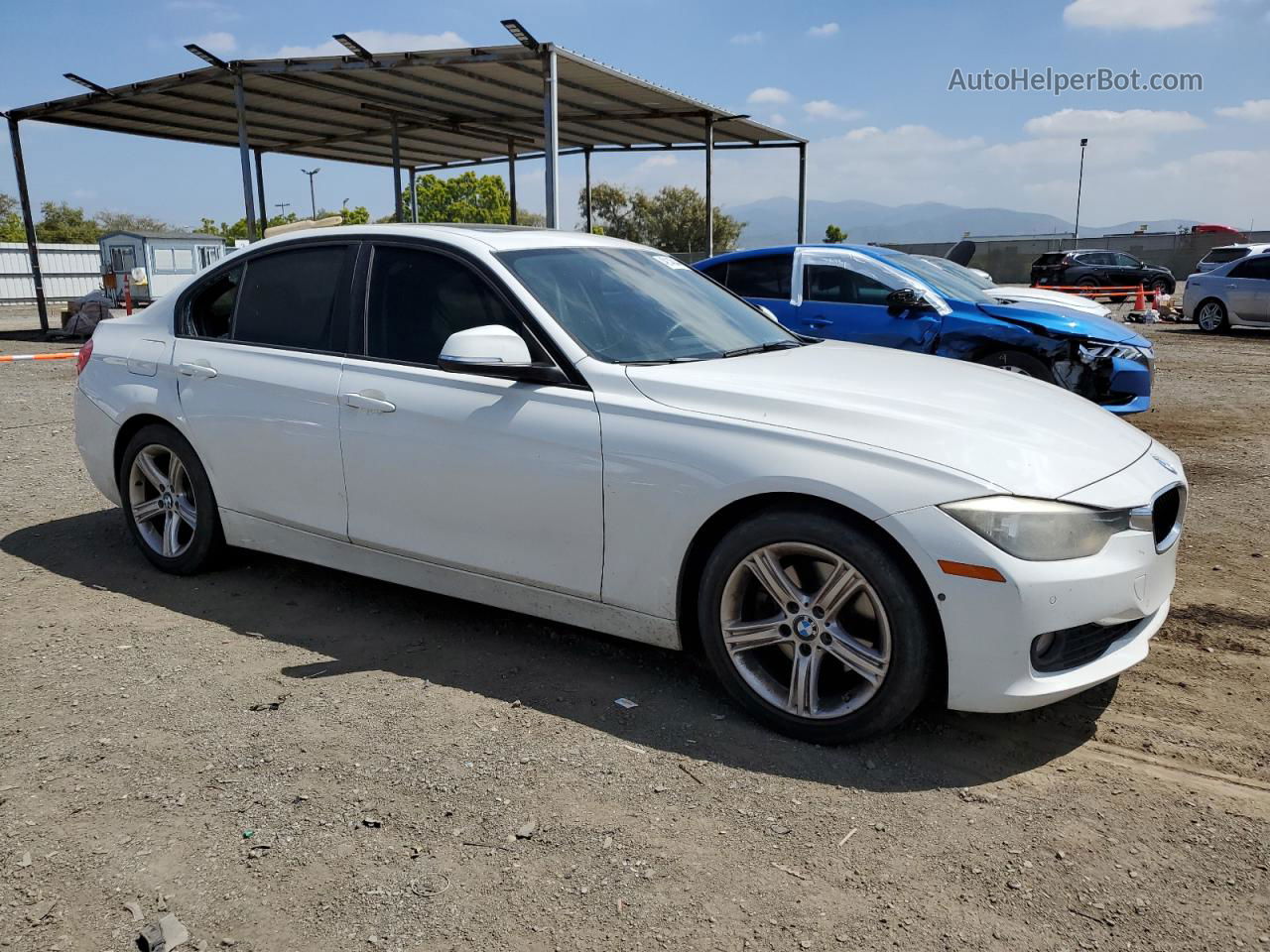 2014 Bmw 328 D White vin: WBA3D3C51EK156678