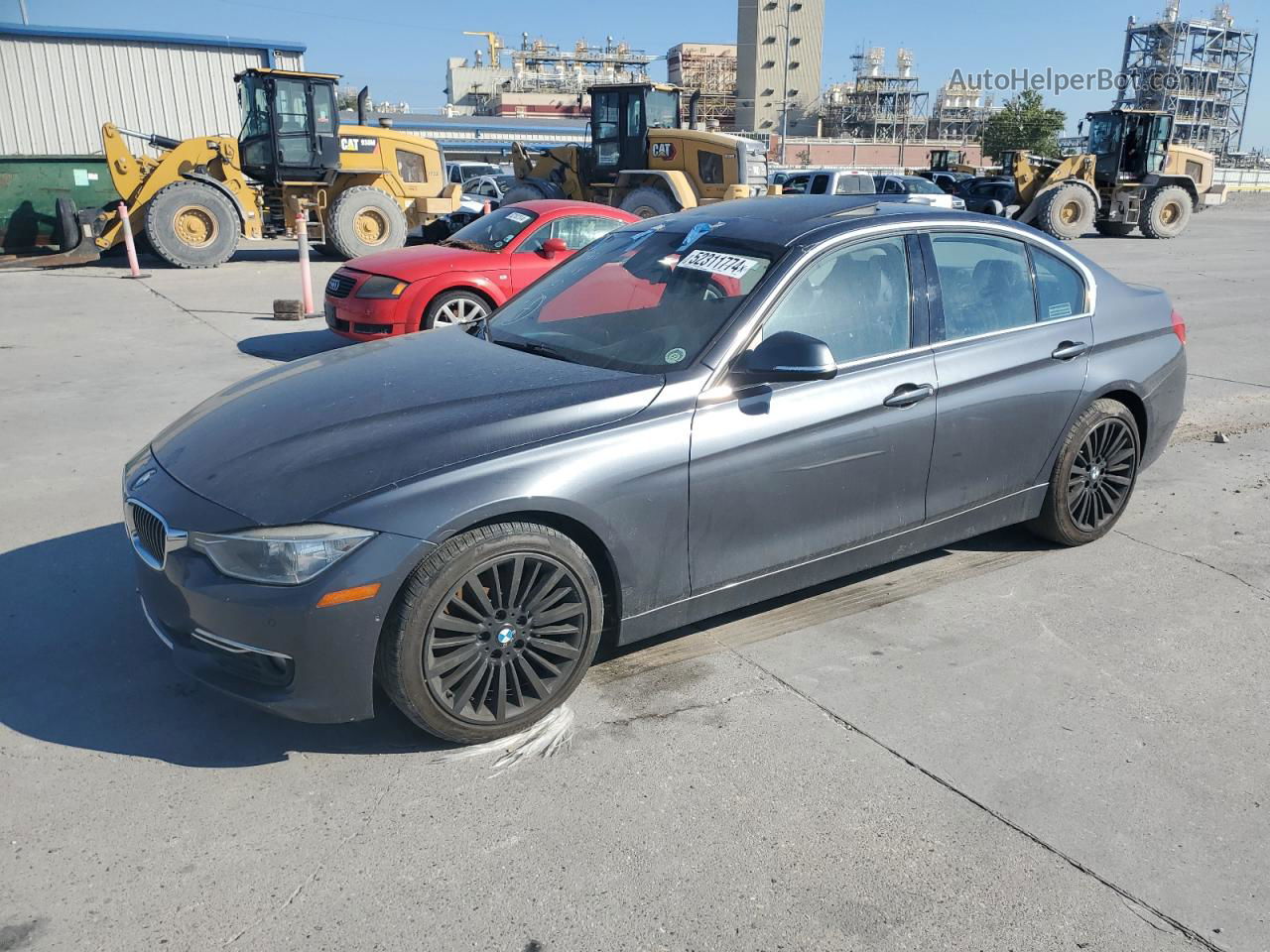 2014 Bmw 328 D Charcoal vin: WBA3D3C52EK157354