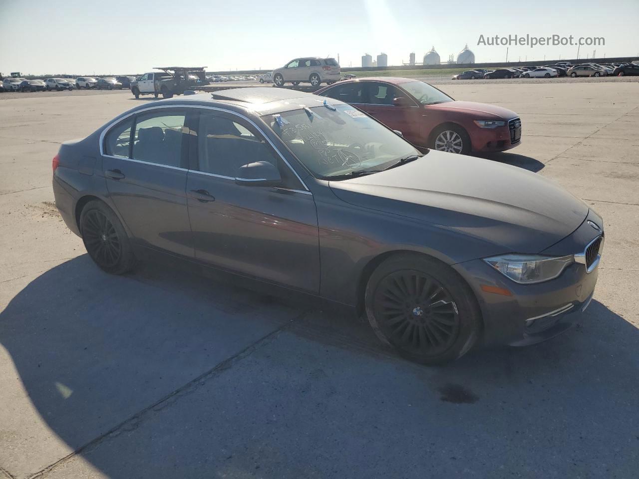 2014 Bmw 328 D Charcoal vin: WBA3D3C52EK157354