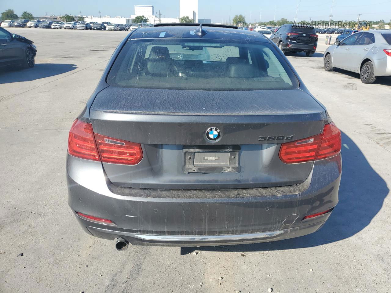 2014 Bmw 328 D Charcoal vin: WBA3D3C52EK157354