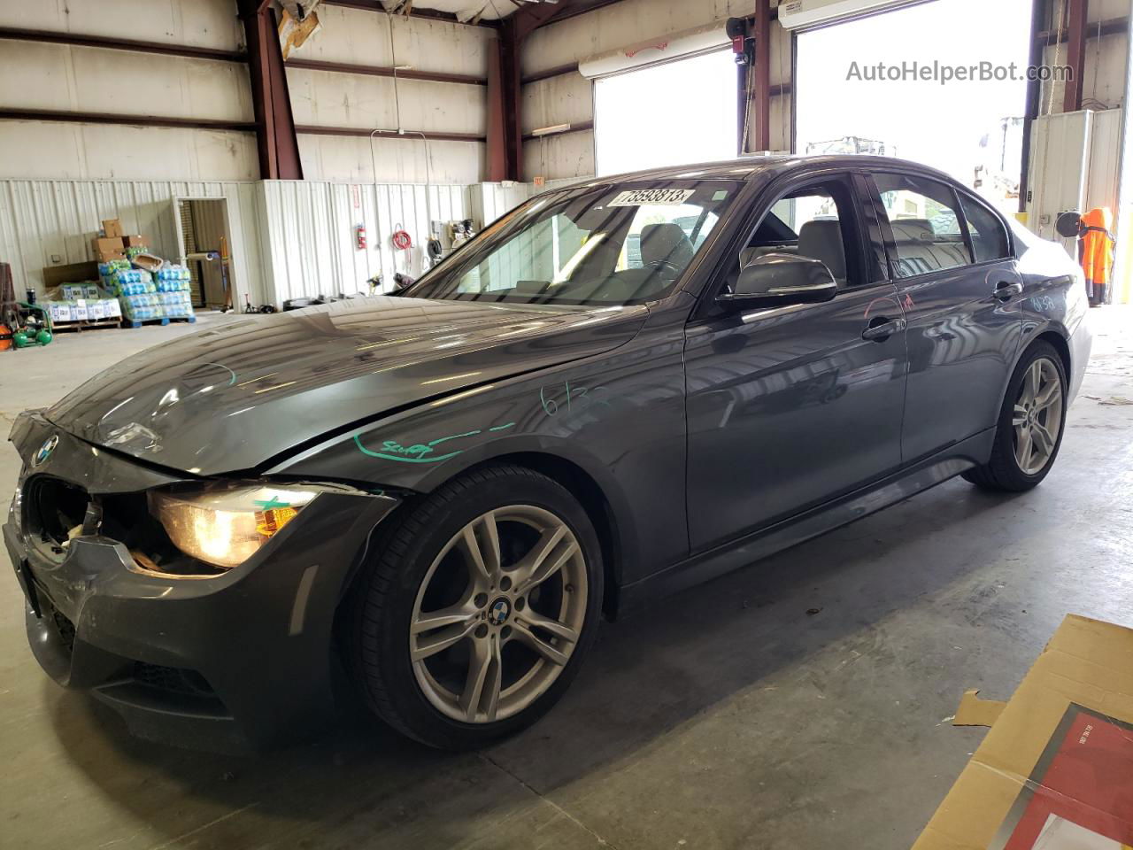 2015 Bmw 328 D Charcoal vin: WBA3D3C54FK158345