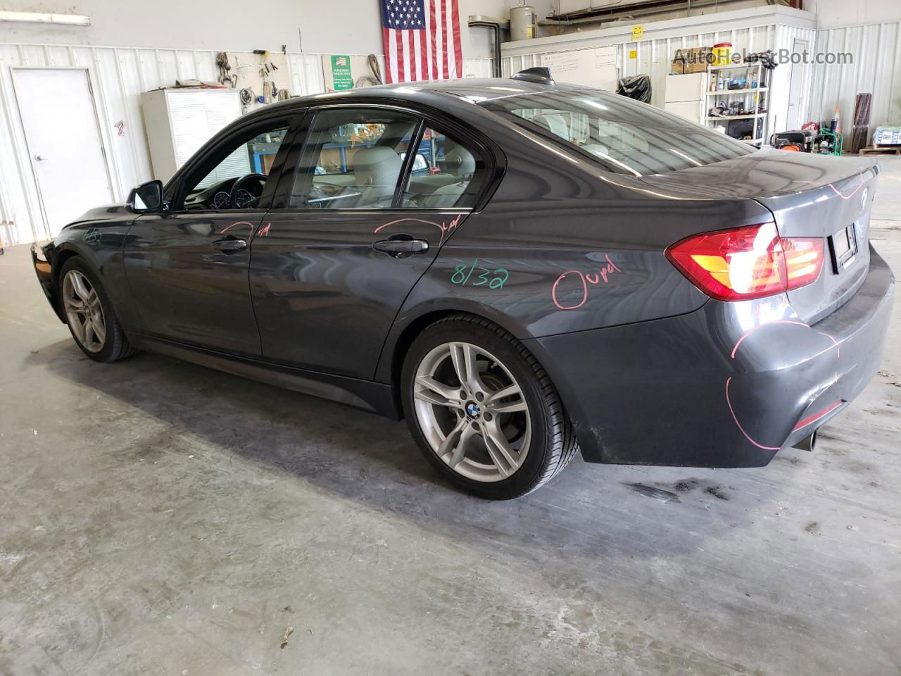 2015 Bmw 328 D Charcoal vin: WBA3D3C54FK158345