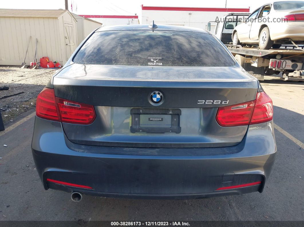 2014 Bmw 328 D Gray vin: WBA3D3C55EK154741