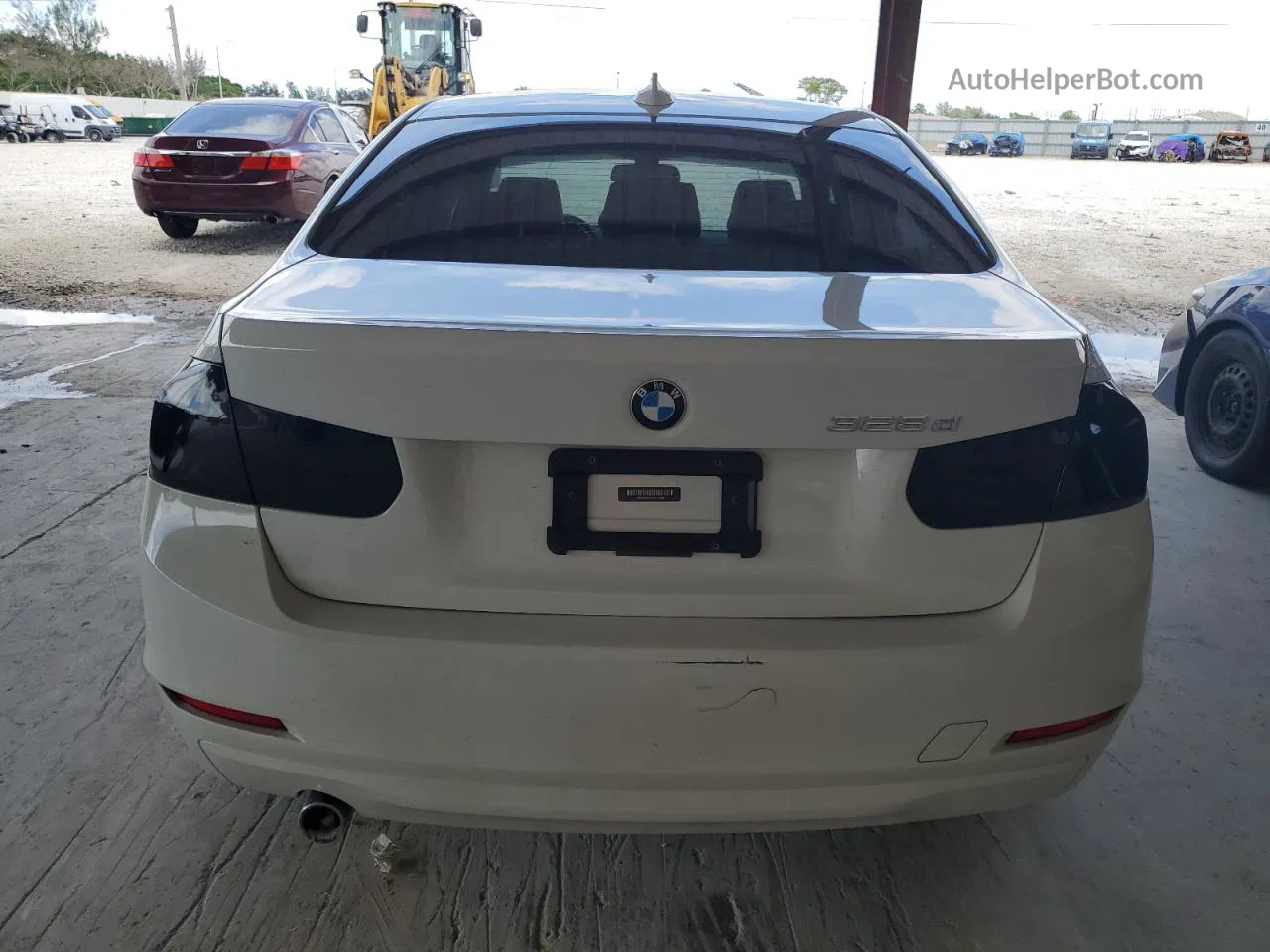 2014 Bmw 328 D White vin: WBA3D3C55EK155680