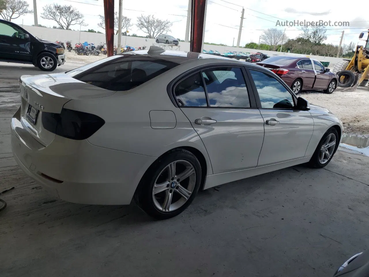 2014 Bmw 328 D White vin: WBA3D3C55EK155680