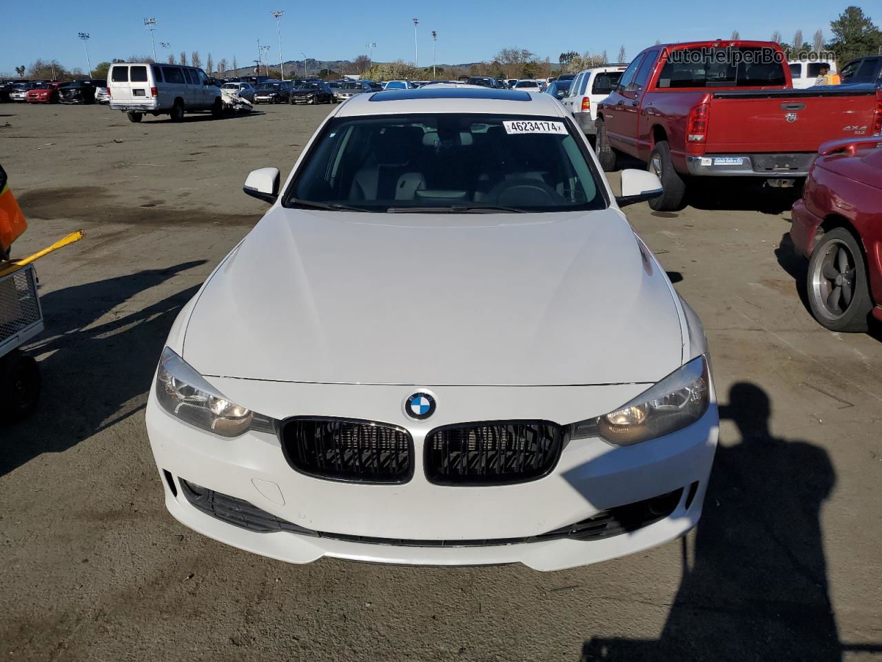 2014 Bmw 328 D White vin: WBA3D3C56EK157034