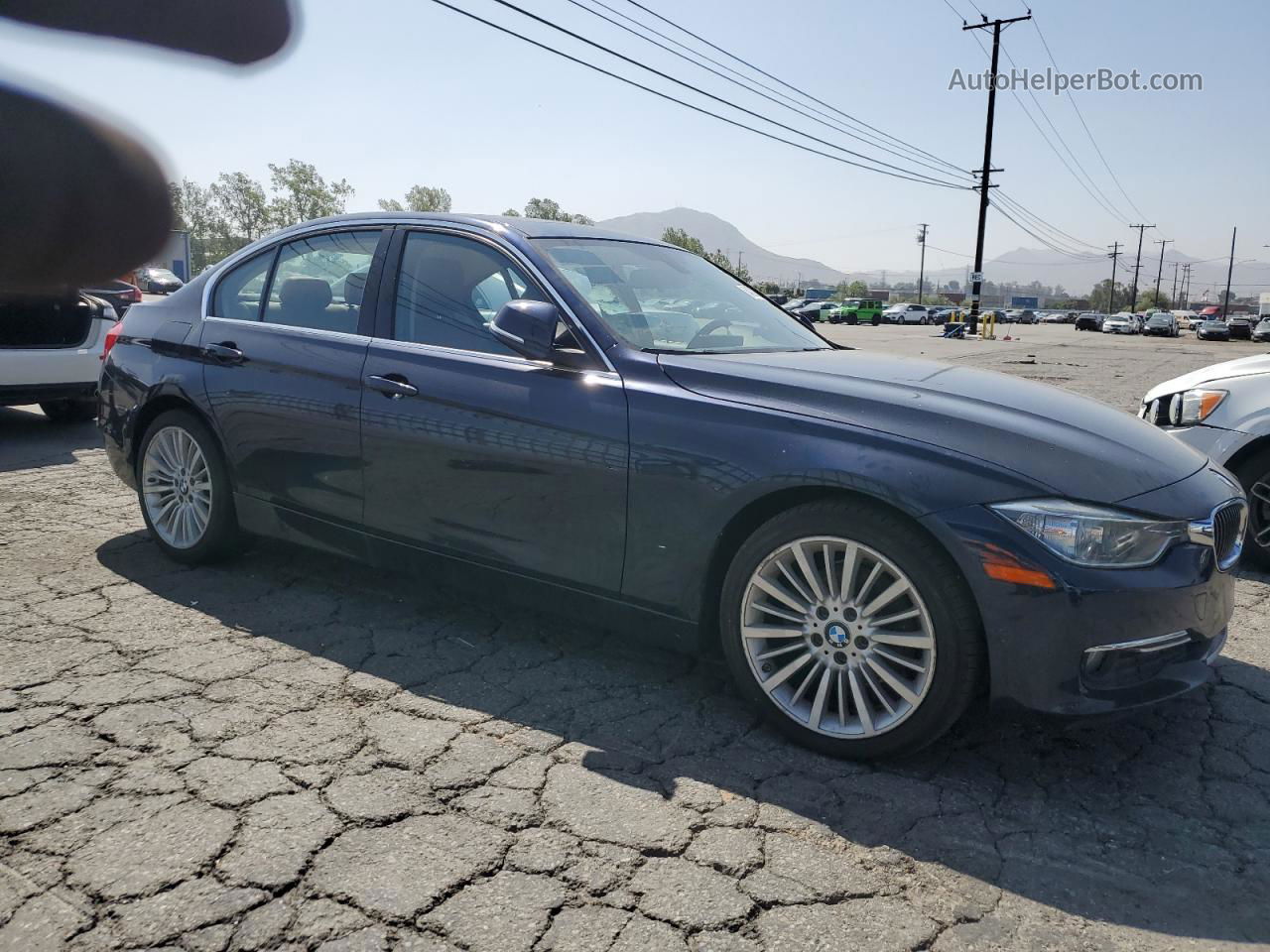 2014 Bmw 328 D Blue vin: WBA3D3C57EK153039