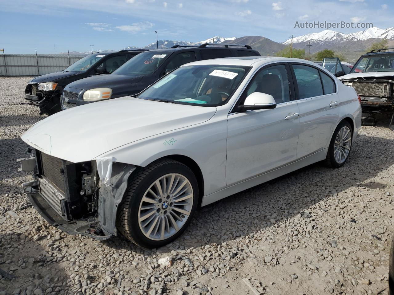 2014 Bmw 328 D Белый vin: WBA3D3C57EK155664