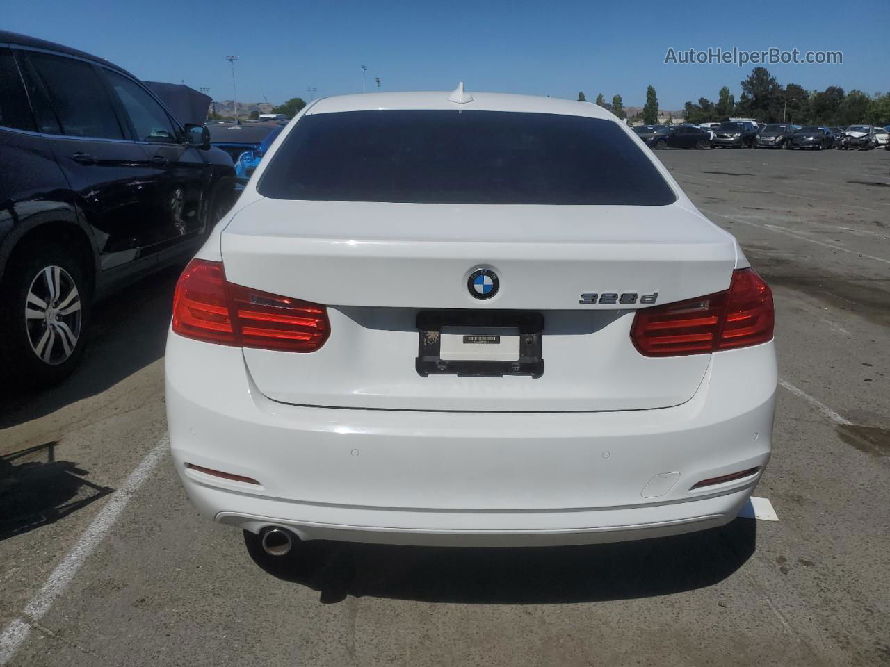 2014 Bmw 328 D White vin: WBA3D3C59EK153771