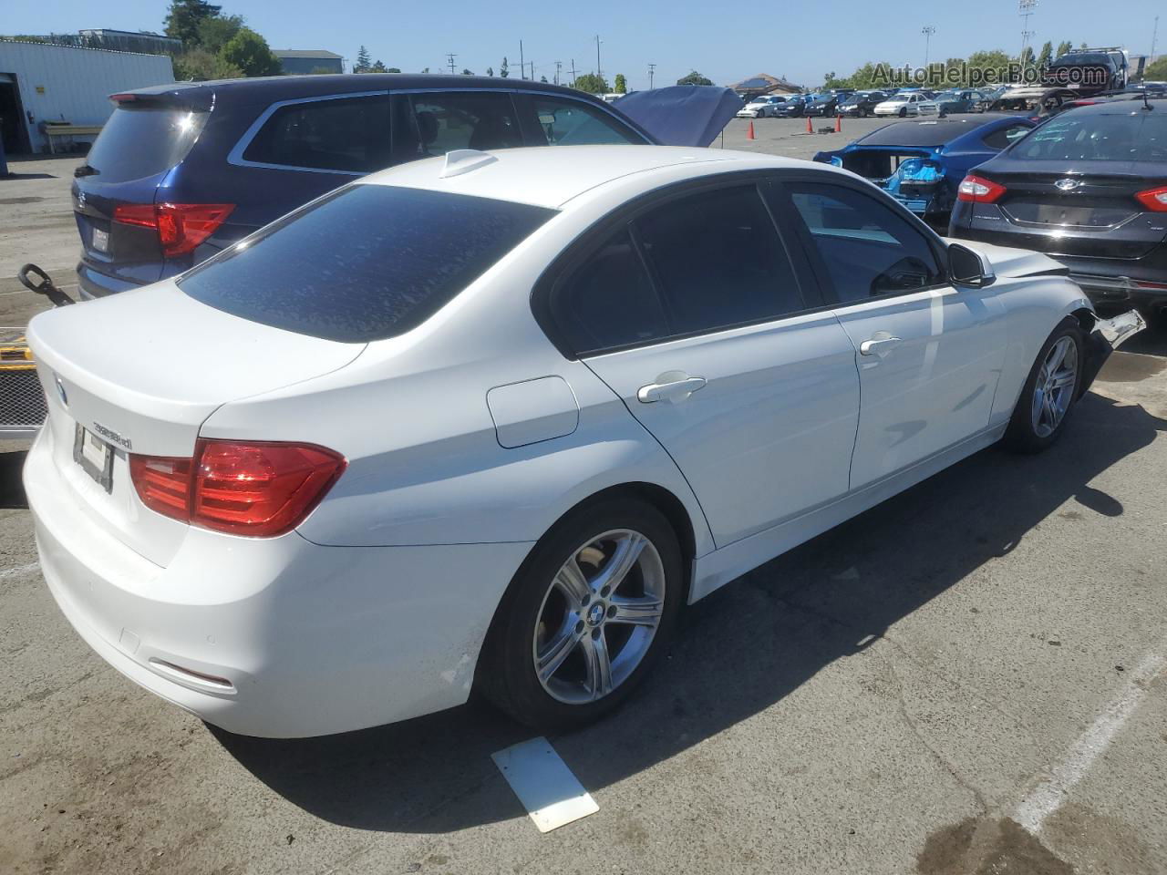 2014 Bmw 328 D White vin: WBA3D3C59EK153771