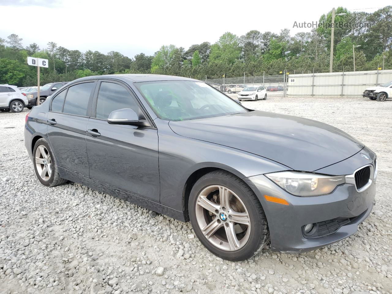 2014 Bmw 328 D Gray vin: WBA3D3C5XEK153701