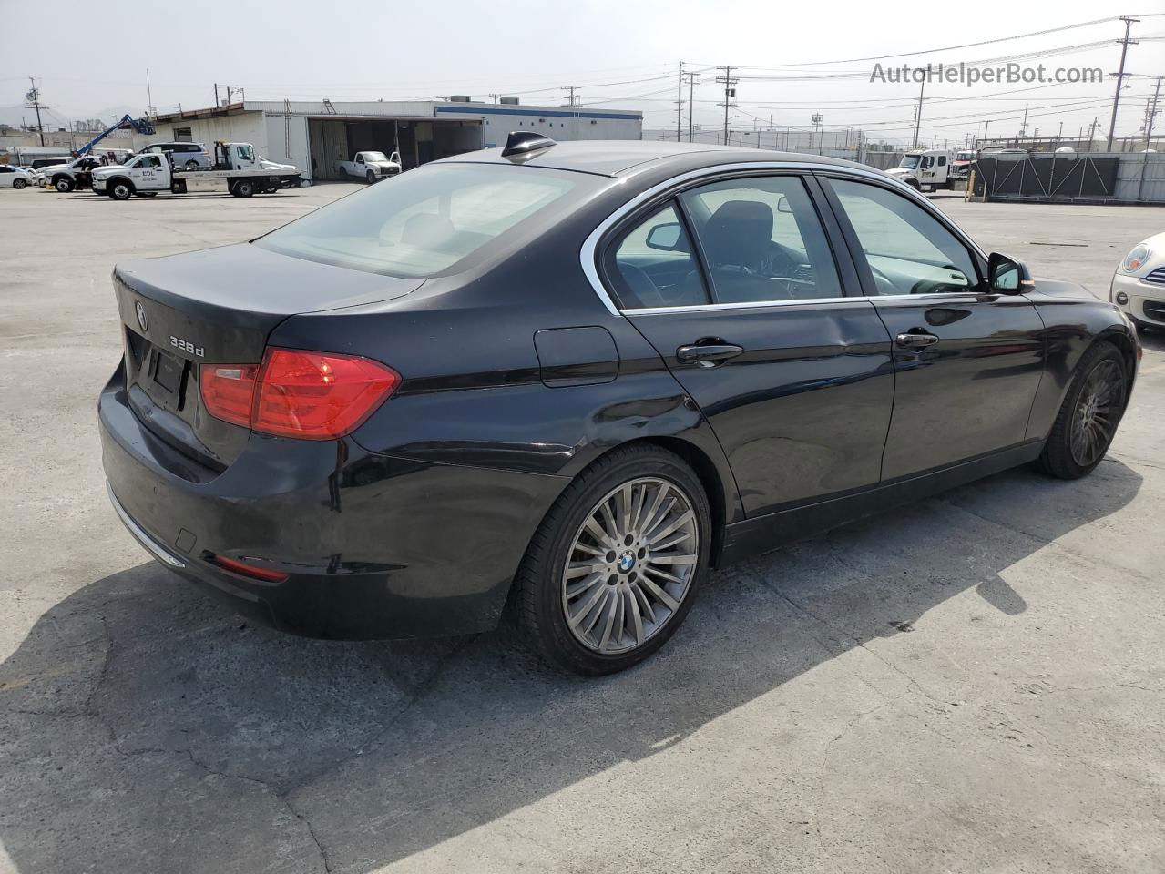 2014 Bmw 328 D Черный vin: WBA3D3C5XEK156890