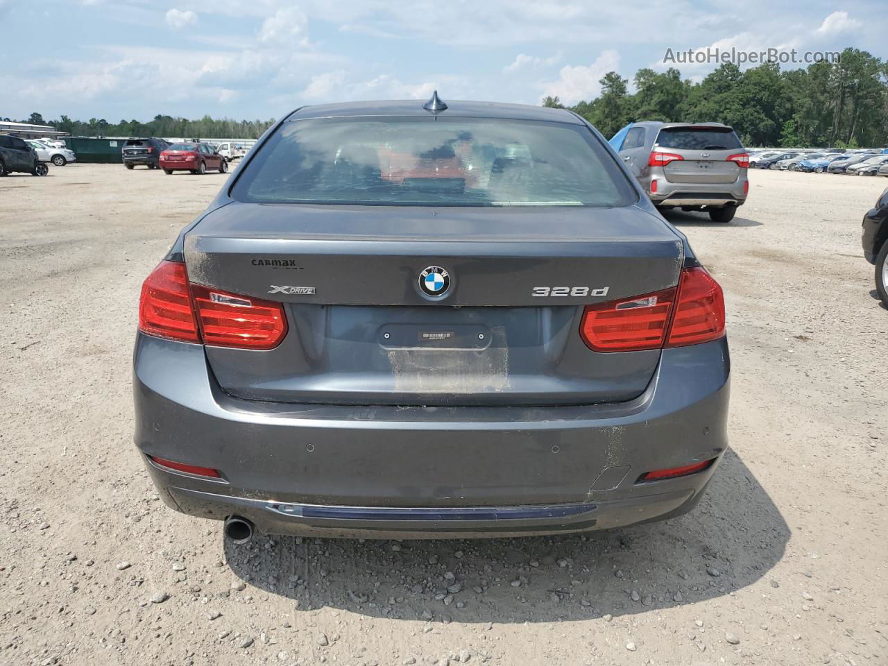 2015 Bmw 328 D Xdrive Gray vin: WBA3D5C51FK290913