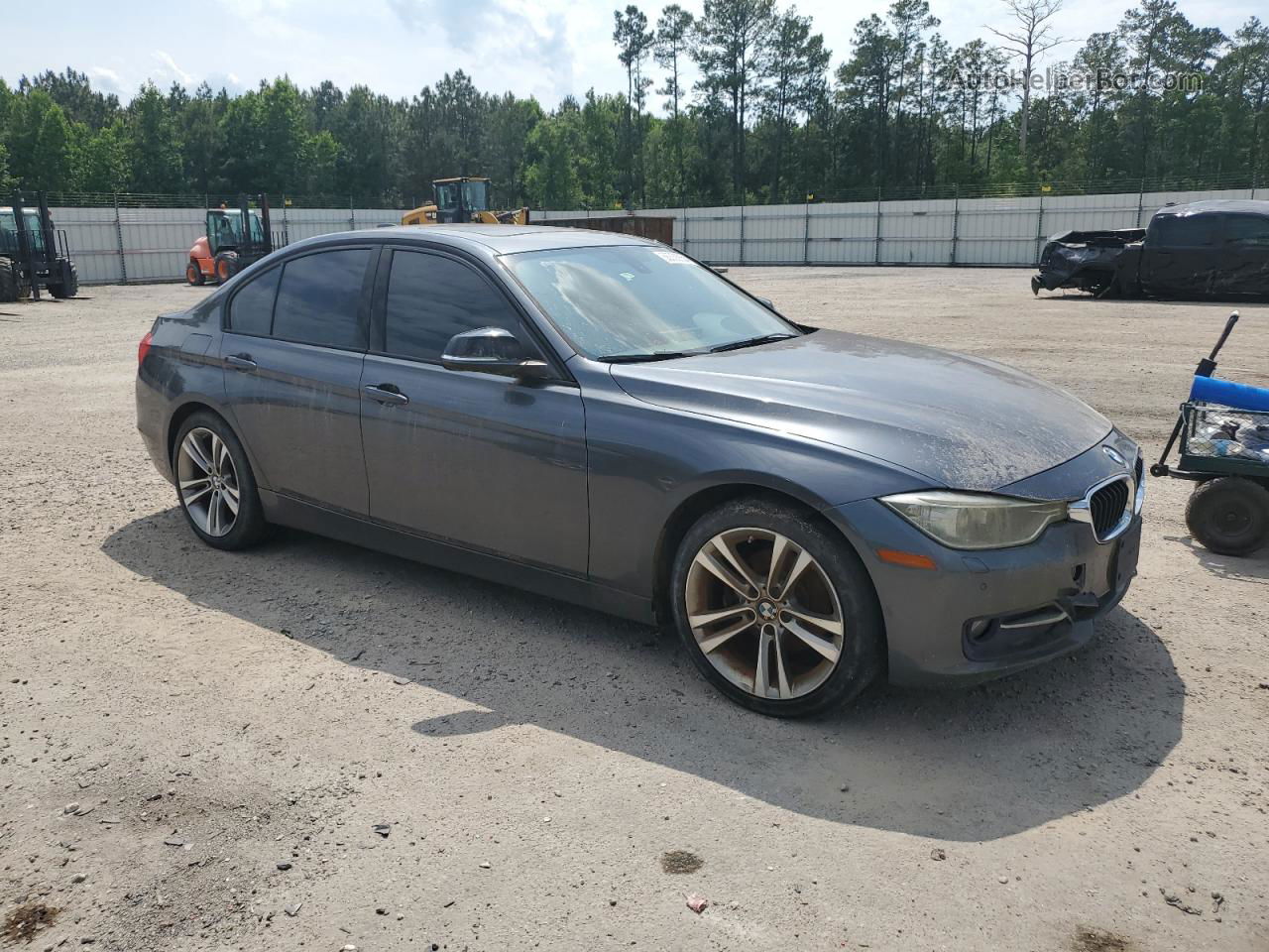 2015 Bmw 328 D Xdrive Gray vin: WBA3D5C51FK290913