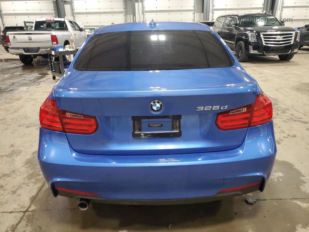 2014 Bmw 328 D Xdrive Blue vin: WBA3D5C54EKX98811