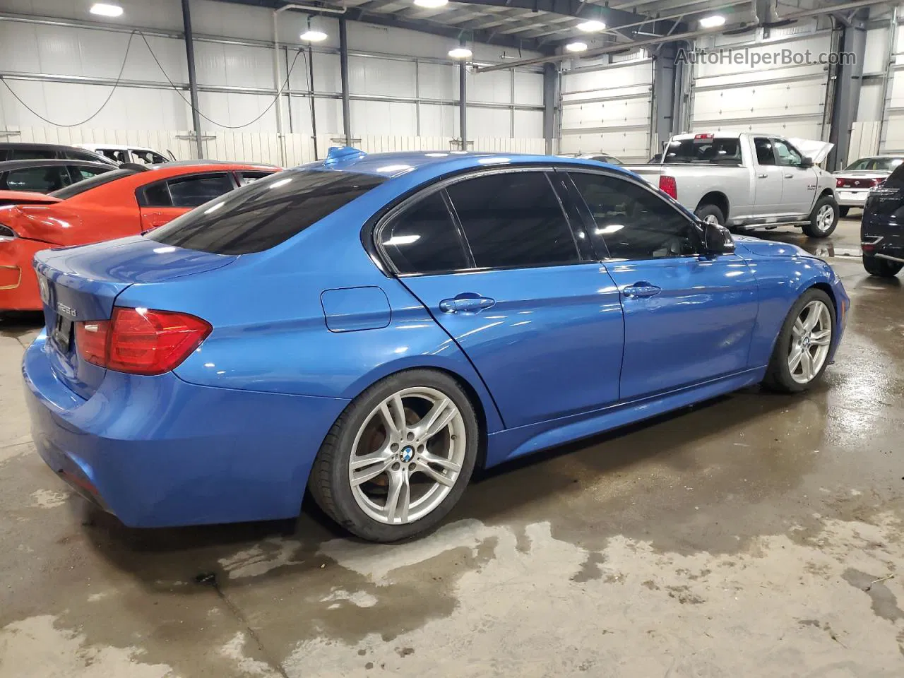 2014 Bmw 328 D Xdrive Blue vin: WBA3D5C54EKX98811