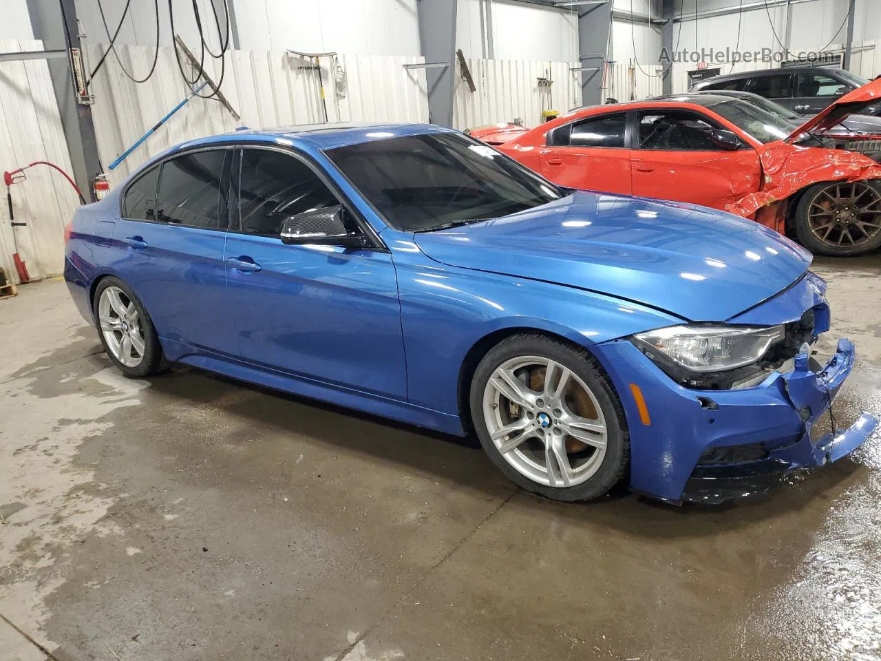 2014 Bmw 328 D Xdrive Blue vin: WBA3D5C54EKX98811
