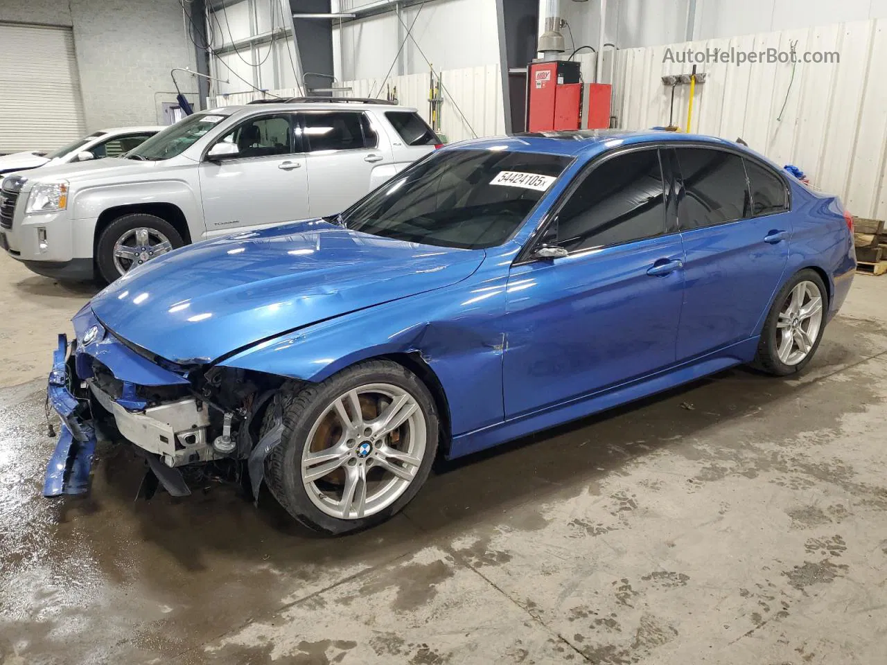 2014 Bmw 328 D Xdrive Blue vin: WBA3D5C54EKX98811