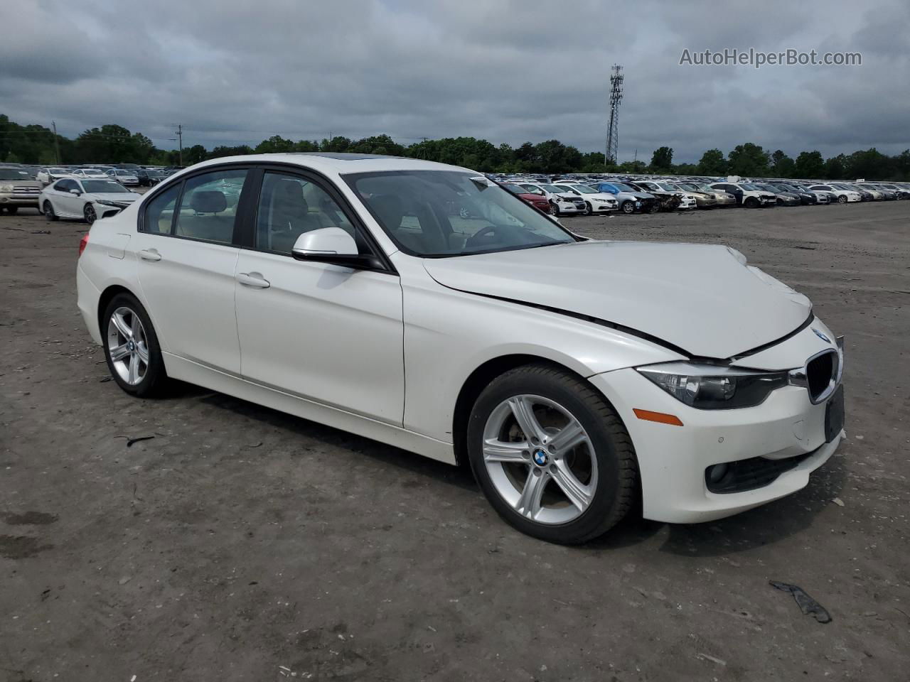 2014 Bmw 328 D Xdrive White vin: WBA3D5C55EKX96789