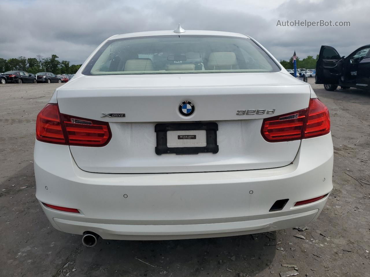 2014 Bmw 328 D Xdrive White vin: WBA3D5C55EKX96789