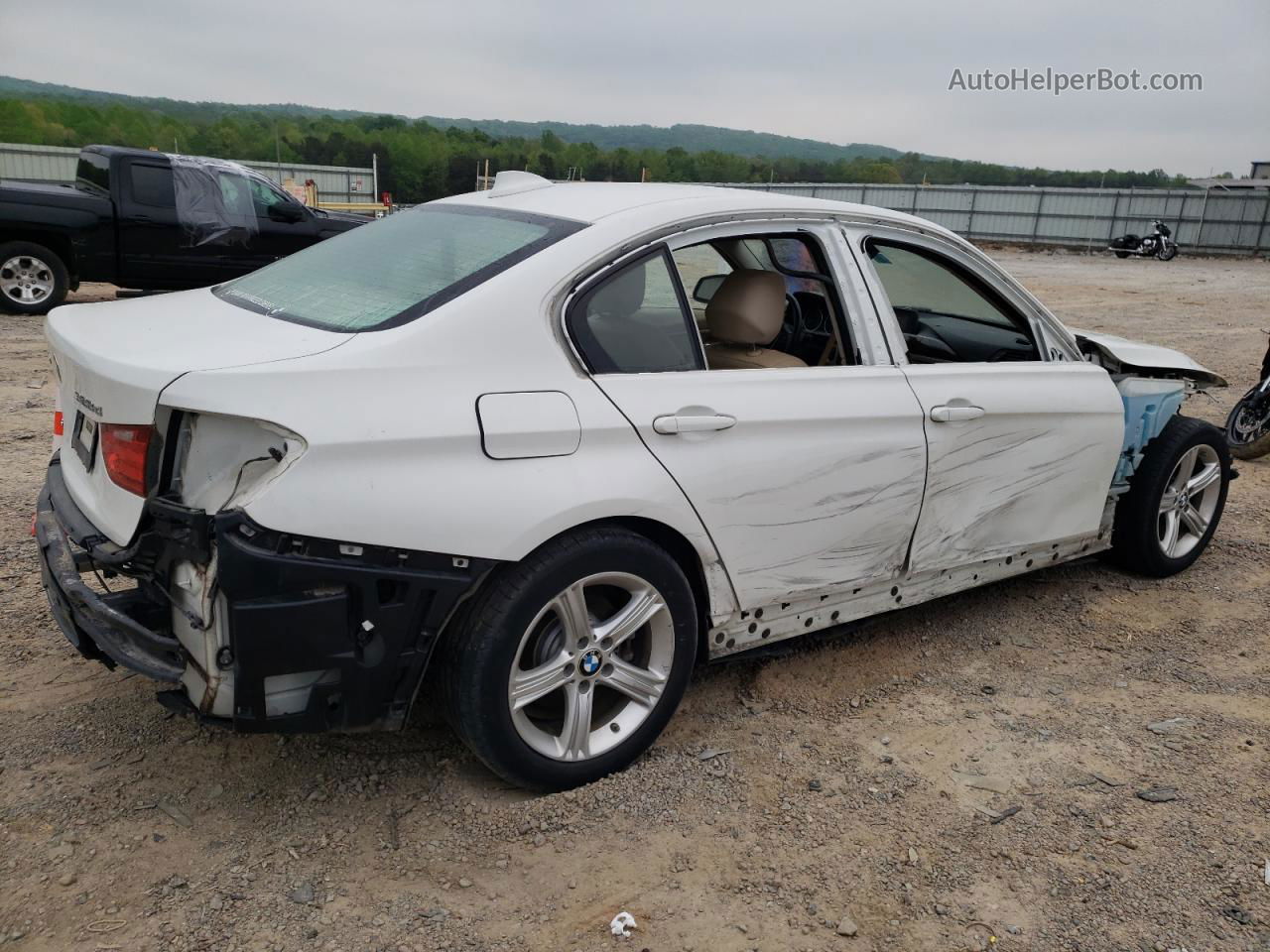 2014 Bmw 328 D Xdrive White vin: WBA3D5C55EKX98333