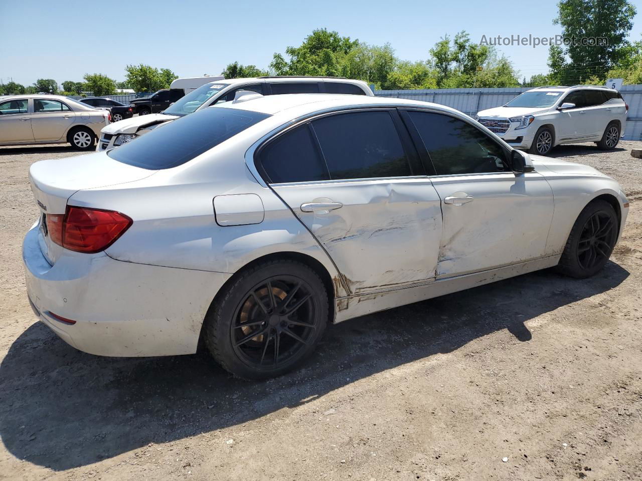 2014 Bmw 328 D Xdrive White vin: WBA3D5C56EKX95831