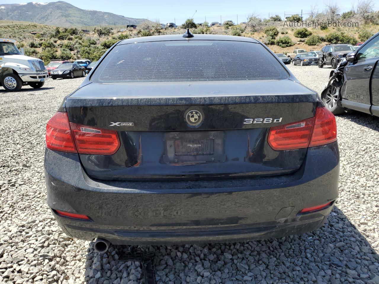 2014 Bmw 328 D Xdrive Black vin: WBA3D5C56EKX97319