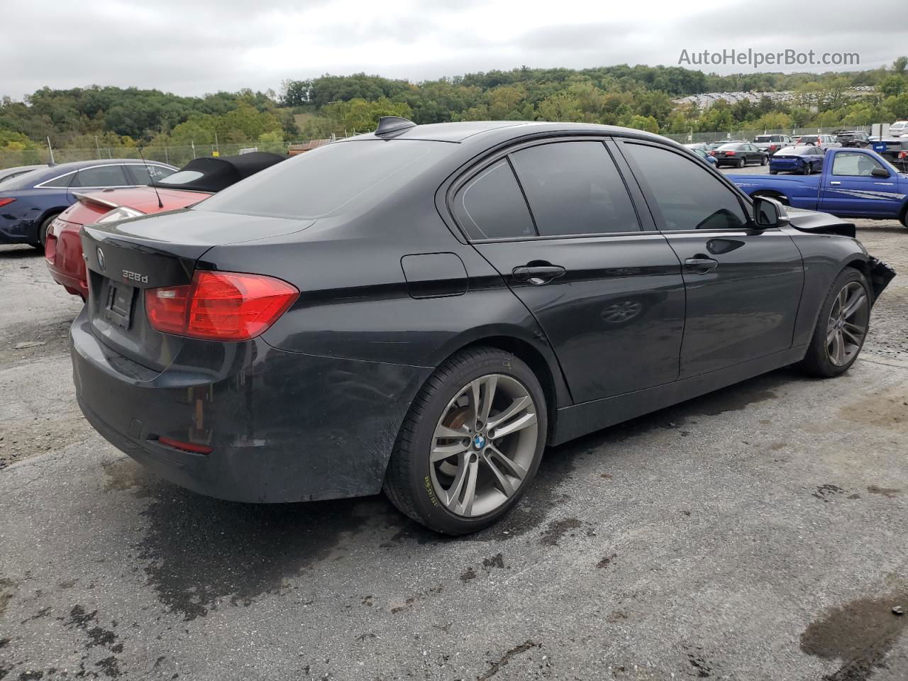 2014 Bmw 328 D Xdrive Black vin: WBA3D5C57EF147102