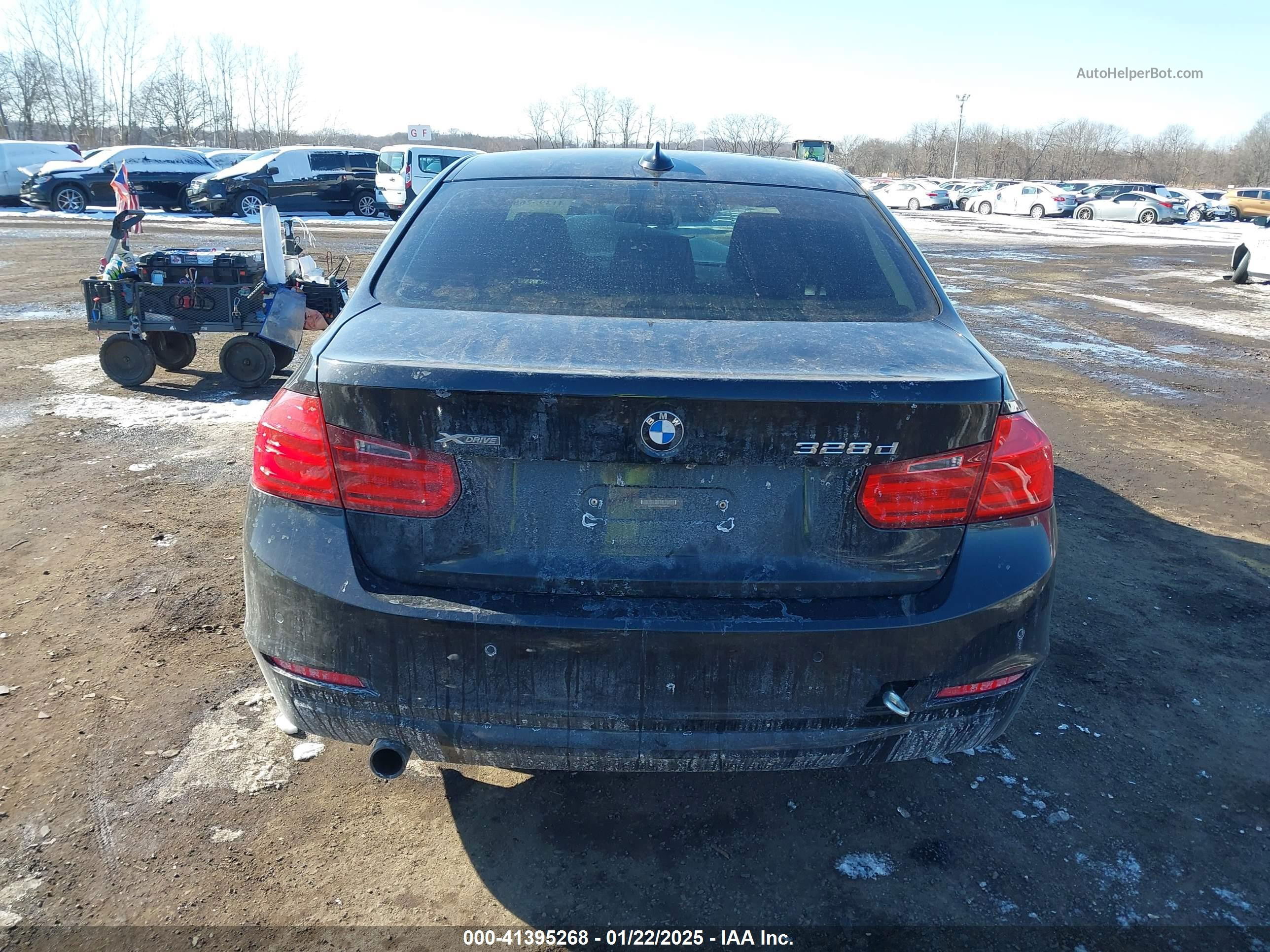2014 Bmw 328d Xdrive Black vin: WBA3D5C57EKX98964