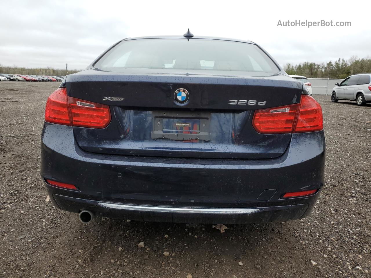 2015 Bmw 328 D Xdrive Blue vin: WBA3D5C5XFK291350