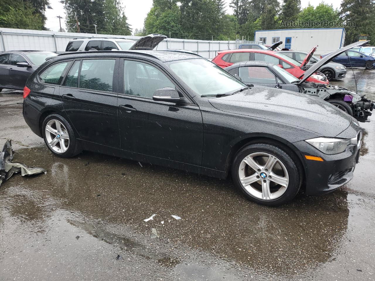 2014 Bmw 328 Xi Black vin: WBA3G7C53EF186062