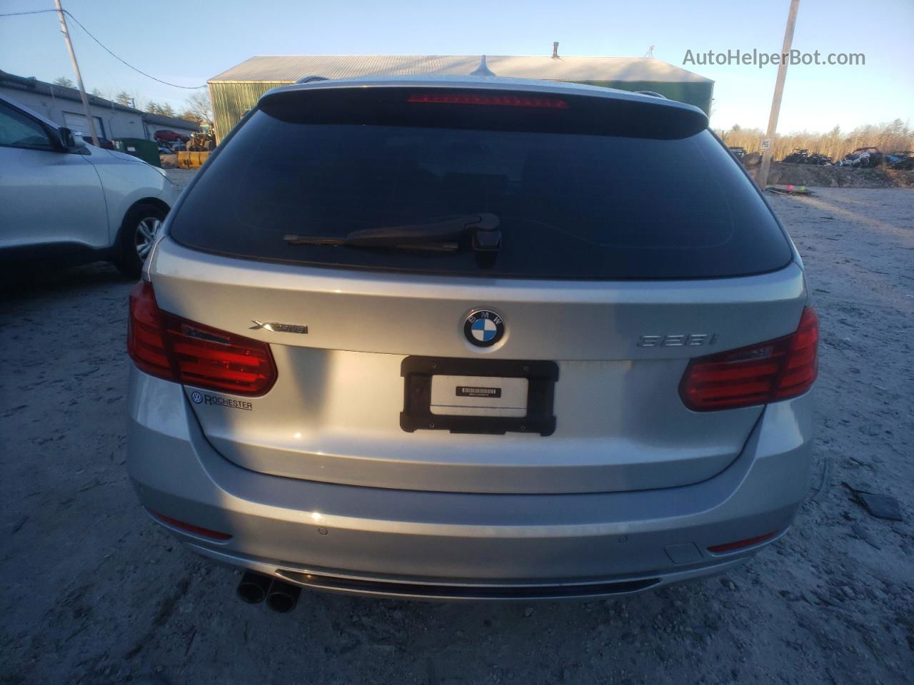 2015 Bmw 328 Xi Silver vin: WBA3G7C54FK297101