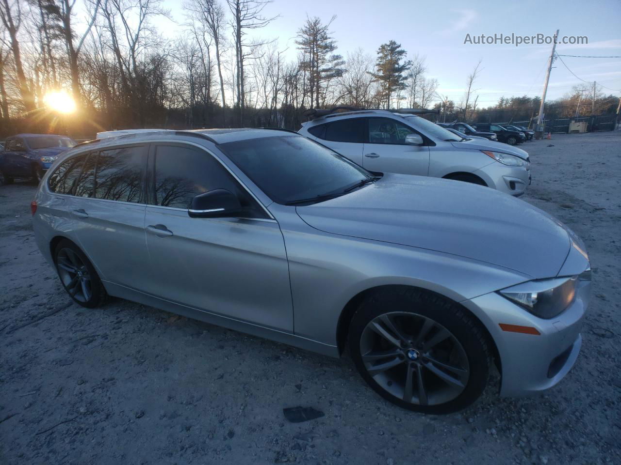 2015 Bmw 328 Xi Silver vin: WBA3G7C54FK297101