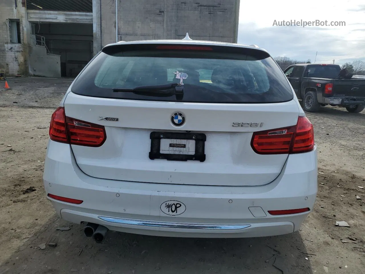 2014 Bmw 328 Xi White vin: WBA3G7C55EKN37724