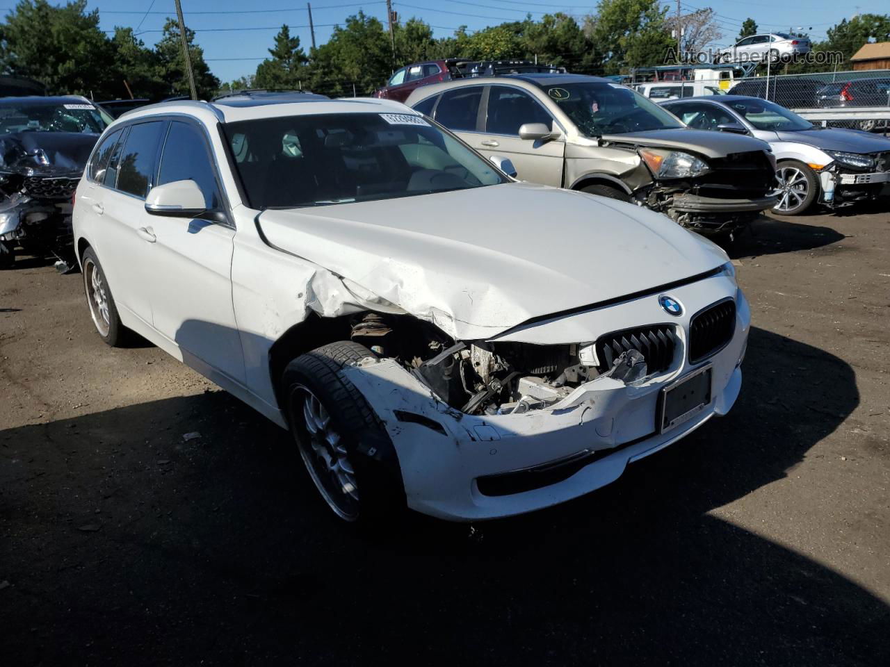 2015 Bmw 328 Xi White vin: WBA3G7C57FK297643