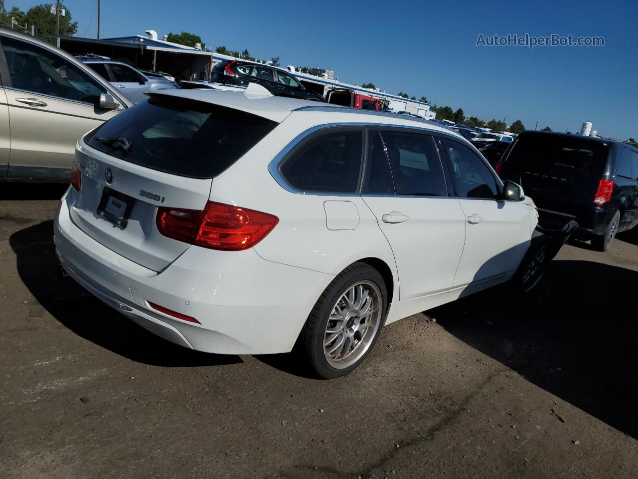 2015 Bmw 328 Xi White vin: WBA3G7C57FK297643